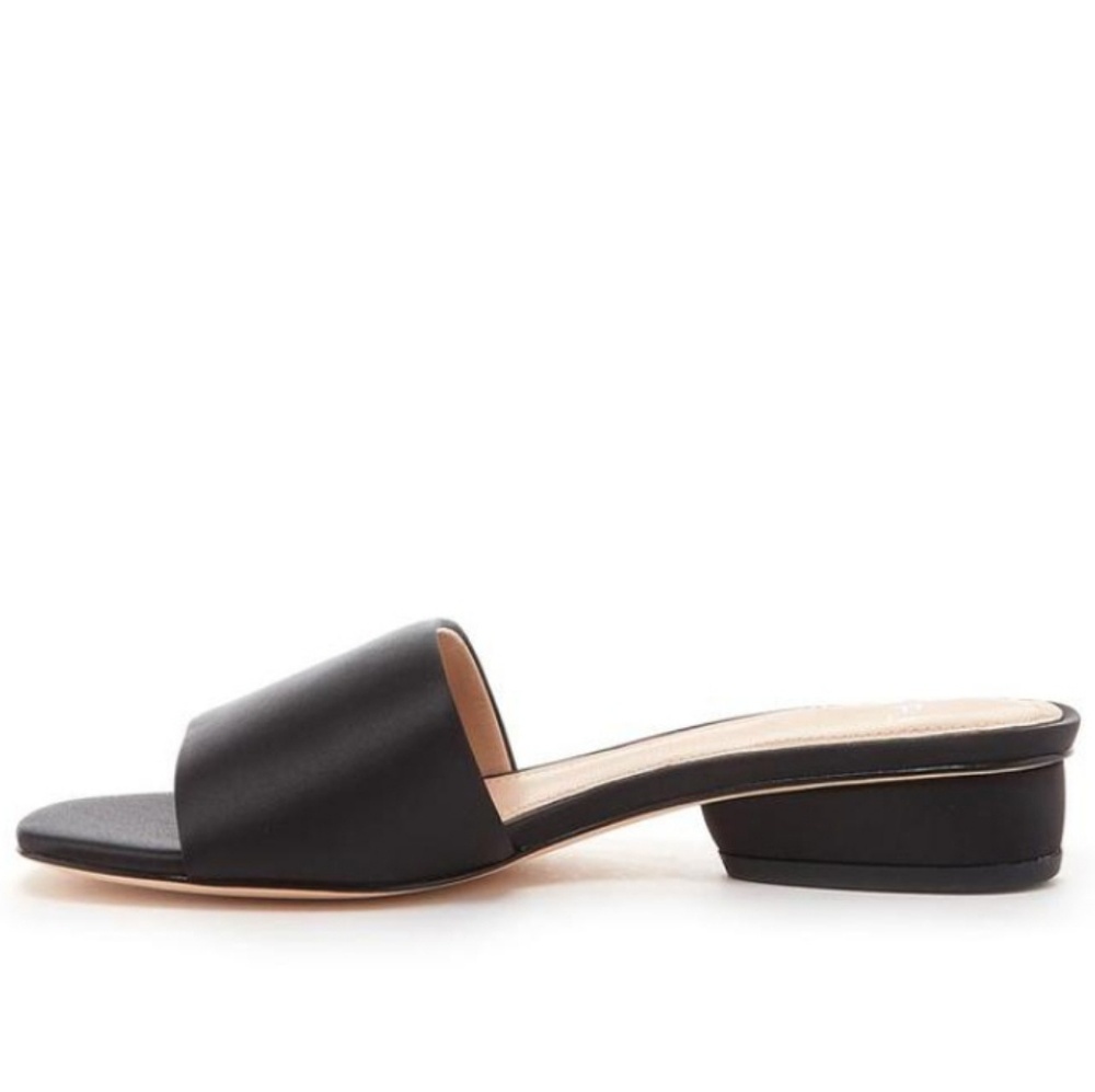Chic Black Satin Pour La Victoire x Anthro Slides - Picture 2 of 9